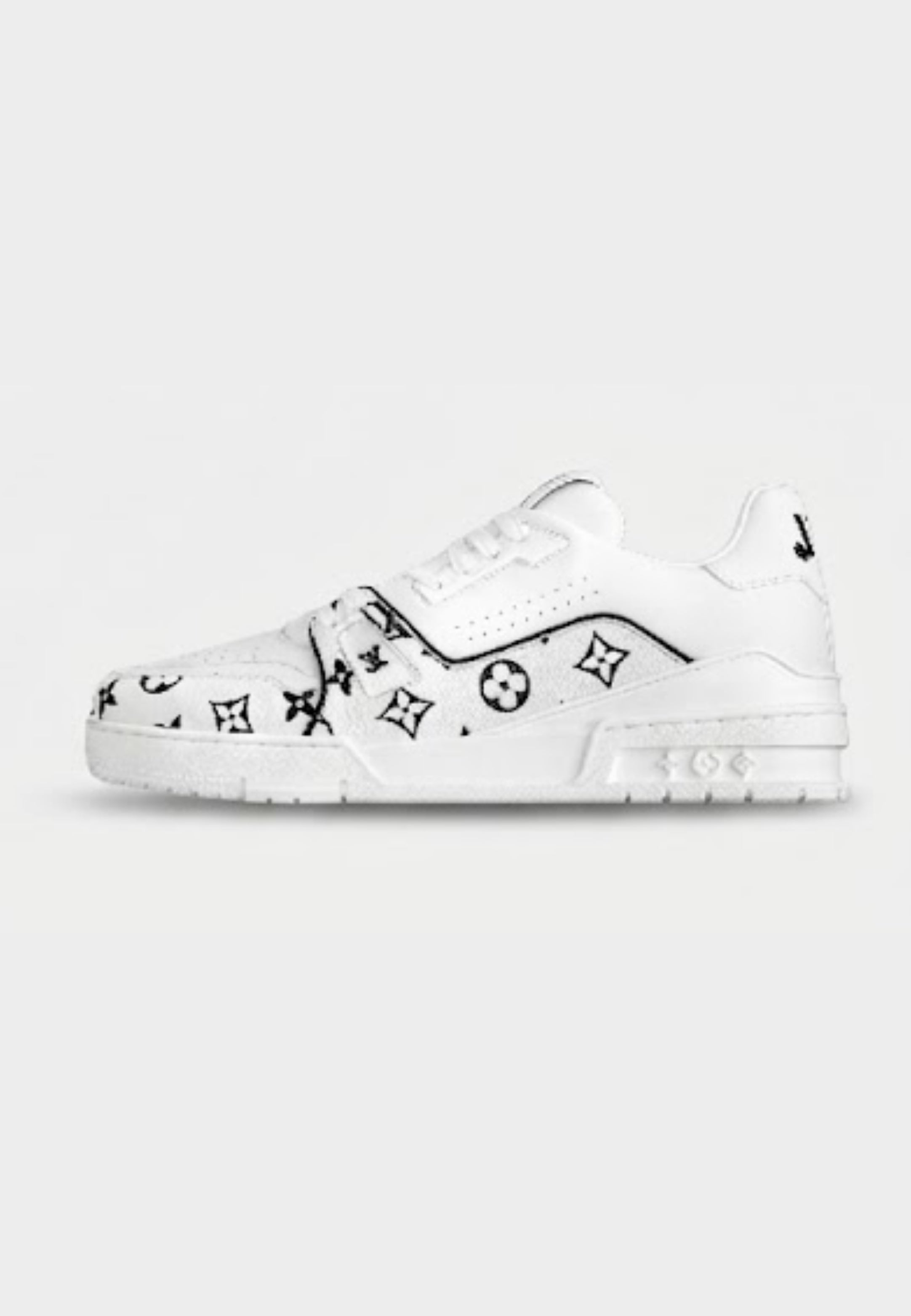 LV Trainers Bianche logo Nero