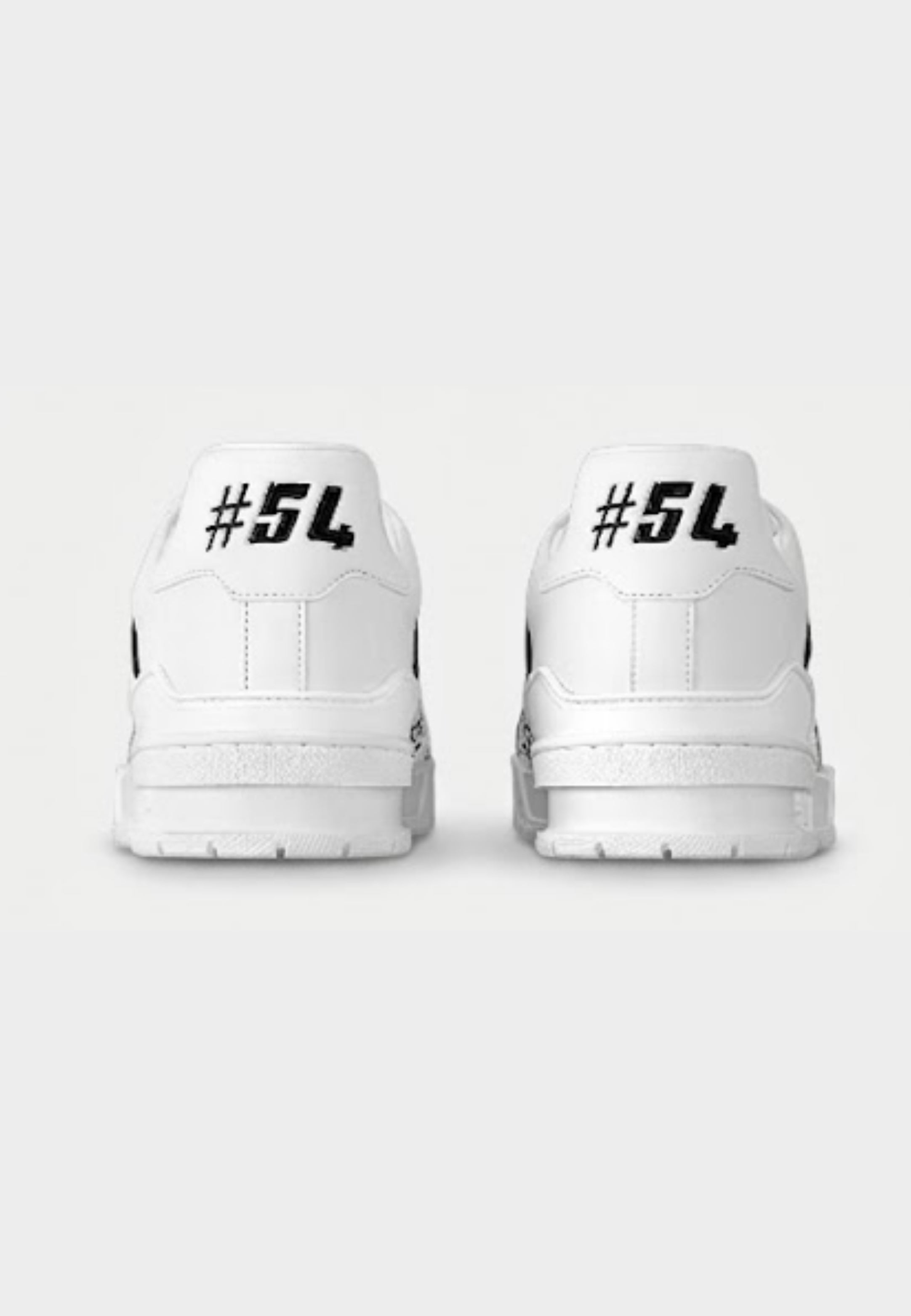 LV Trainers Bianche logo Nero